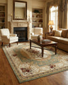 Versailles Elegance Collection Area Rug -  Louveciennes (Green) Rectangle Green  lifestyle 10