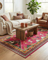 Sedona Vista Collection Area Rug -  Nolina Rectangle Pink  lifestyle 26