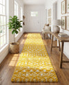 Berber Lattice Shag Collection Area Rug - Atlas (Yellow) Runner Yellow  lifestyle 35