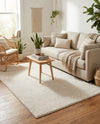 Solid Shag Seaside Collection Area Rug - Azure Cove (Ivory) Rectangle Ivory  lifestyle 23
