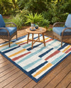 Caribbean Terrace Collection Area Rug -  Jamaica Square Ivory  lifestyle 47
