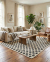 Benares Handwoven Jute Collection Area Rug -  Bodhi Rectangle Beige and Black  lifestyle 22