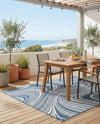 Urban Terrace Collection Area Rug - Soho Rectangle Blue  lifestyle 59