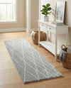 Cozy Haven Shag Collection Area Rug - Serenity (Cloud Gray) Runner Cloud Gray  lifestyle 37