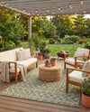 Savannah Pergola Collection Area Rug -  Pergola (Green) Rectangle Green  lifestyle 19