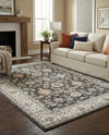Savannah Elegance Collection Area Rug - Augusta (Fume Gray) Rectangle Fume Gray  lifestyle 25