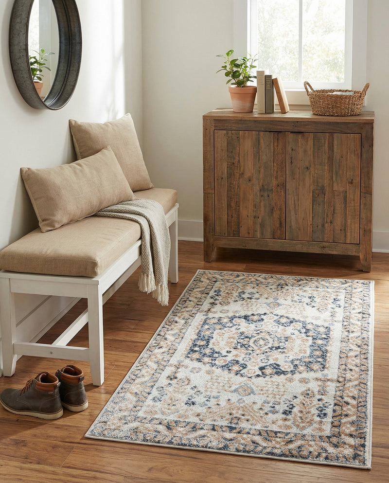 Cambridge Classics Collection Area Rug -  Pembroke (Cream) Rectangle Cream  lifestyle 26