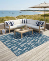 Seaside Haven Rugs Collection Area Rug -  Oceanview Square Blue  lifestyle 71