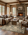 Frontier Trails Collection Area Rug -  Sedona Rectangle Green  lifestyle 30