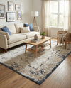 Coastal Manor Collection Area Rug -  Tidewater Rectangle Cream  lifestyle 8