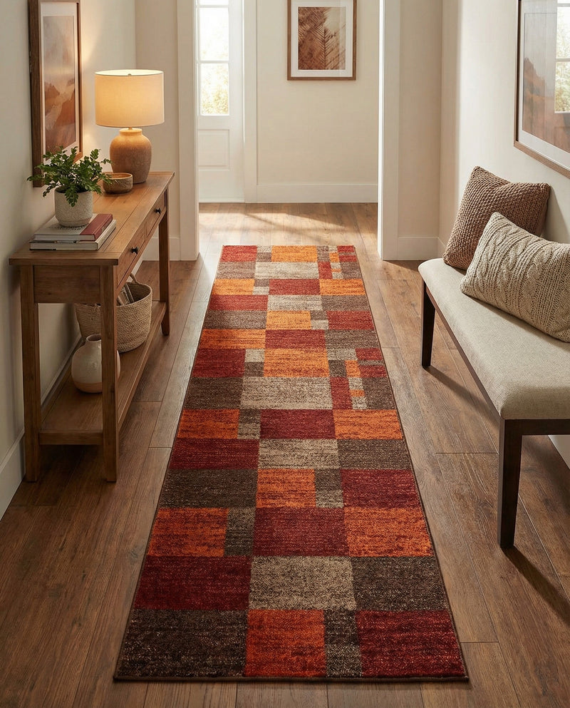 Autumn Meadow Collection Area Rug -  Sycamoreside (Multi) Runner Multi  lifestyle 37