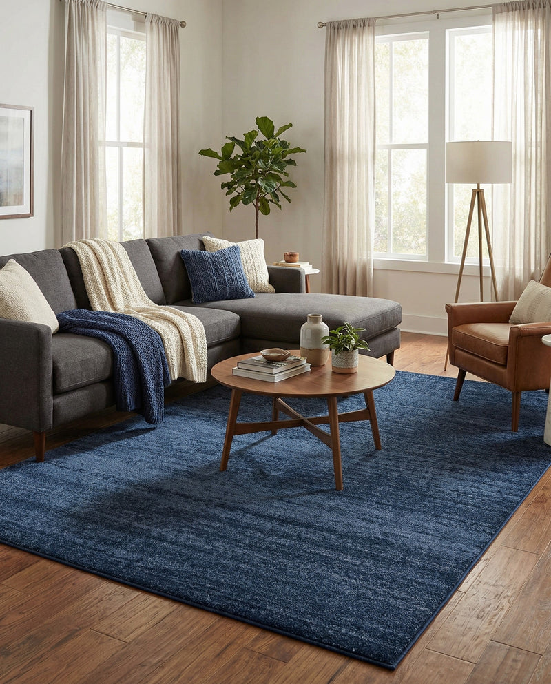 Studio Haven Collection Area Rug -  Gallery (Navy Blue) Rectangle Navy Blue  lifestyle 41