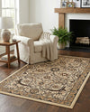 Tabriz Tapestry Collection Area Rug - Sahand (Ivory) Rectangle Ivory  lifestyle 22