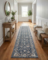 Cascade Range Collection Area Rug -  Shasta (Blue) Runner Blue  lifestyle 71