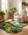 Forest Floor Oasis Collection Area Rug - Willowbrook Rectangle Green  lifestyle 4