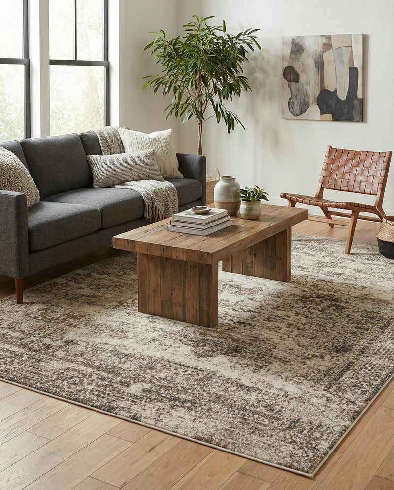 Gobi Sands Collection Area Rug -  Badain Rectangle Cream  lifestyle 38