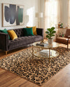 Savannah Sojourn Collection Area Rug -  Mara Rectangle Light Brown  lifestyle 13