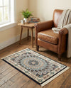 Persian Elegance Collection Area Rug -  Hamedan (Navy Blue) Rectangle Navy Blue  lifestyle 31