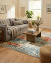 Caribbean Breeze Collection Area Rug -  Isla Rectangle Cream  lifestyle 23