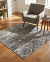 Cascade Range Collection Area Rug - Hood (Gray) Square Gray  lifestyle 59