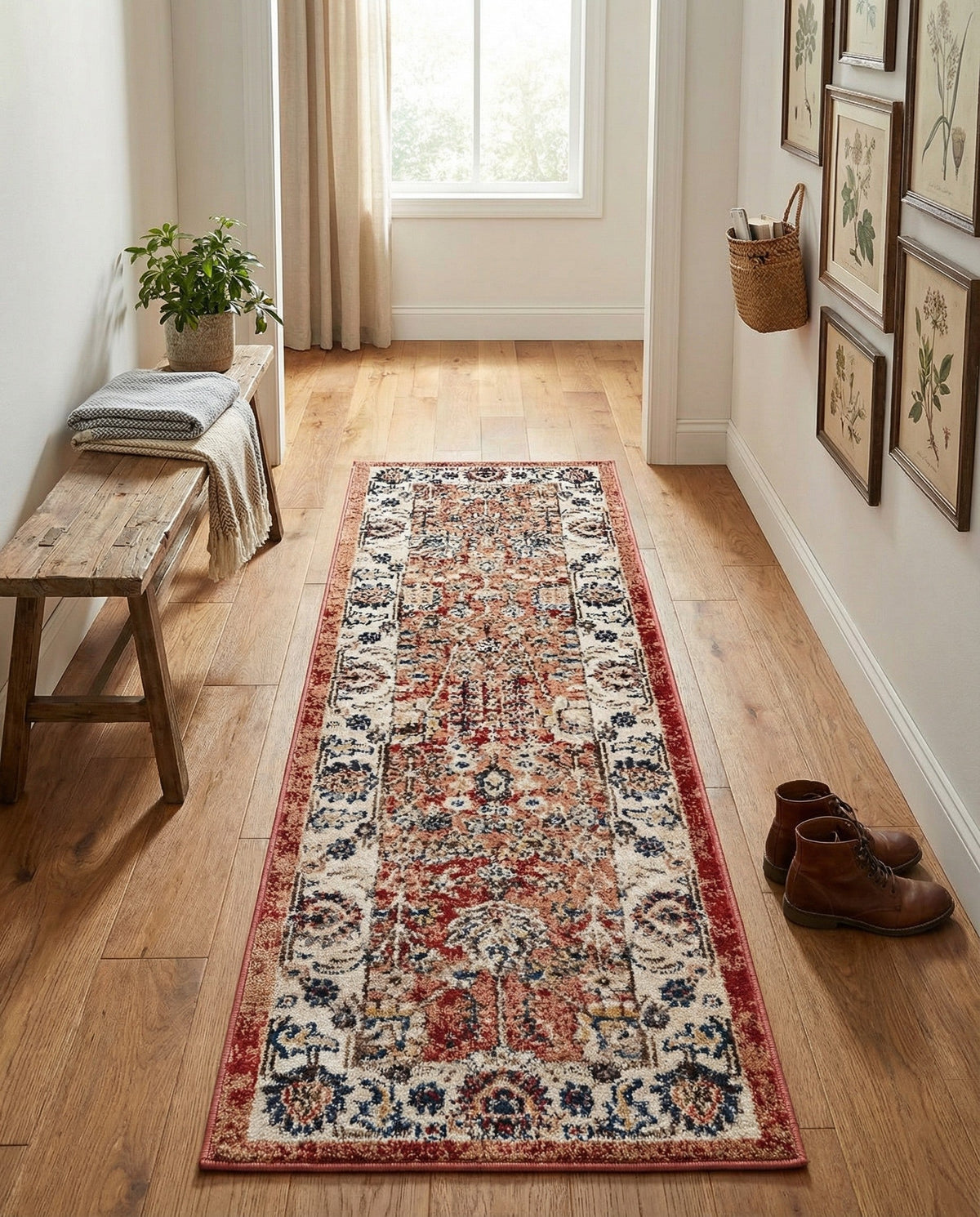 Eden Oasis Collection Area Rug -  Haven Runner Terracotta  lifestyle 97