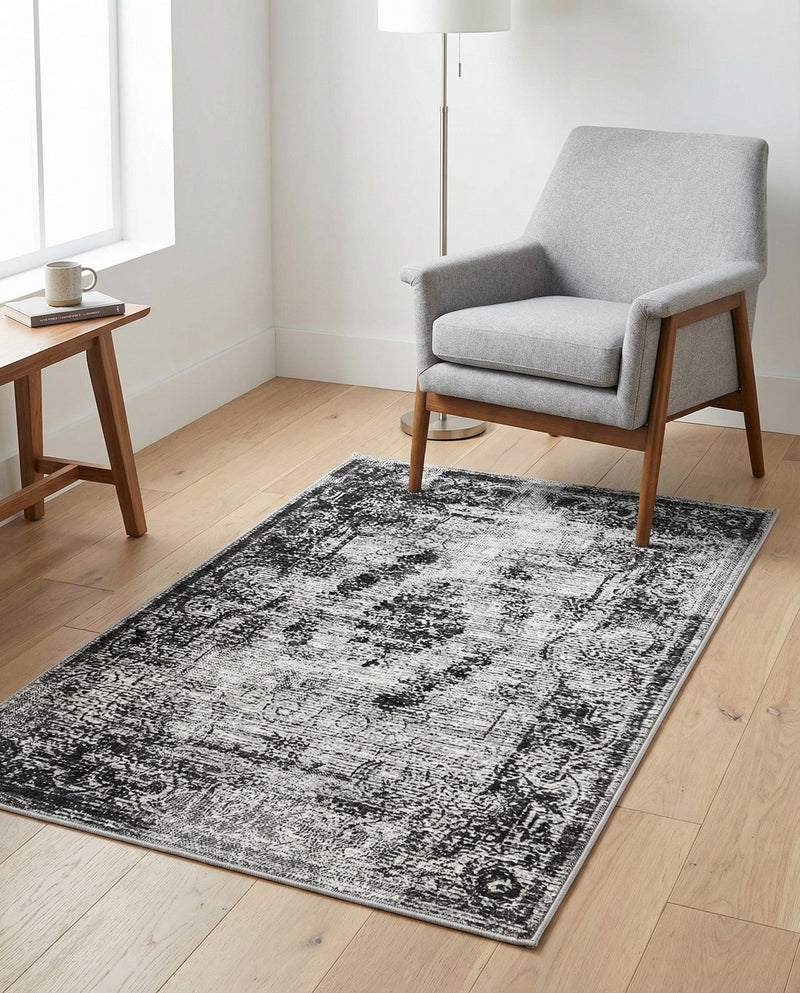 Copenhagen Comfort Collection Area Rug -  Roskilde Rectangle Gray  lifestyle 20