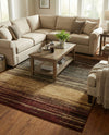 Bistro Lounge Collection Area Rug -  Cortado Rectangle Beige  lifestyle 14
