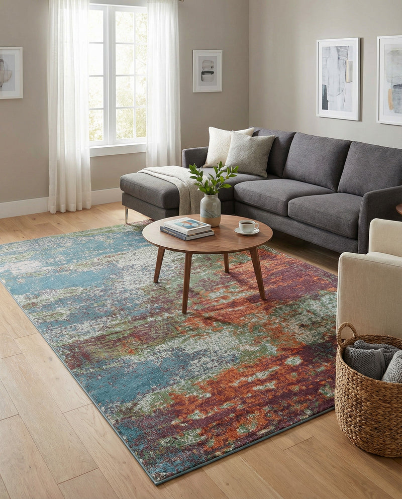 Arcadia Rugs Collection Area Rug -  Avalon Rectangle Multi  lifestyle 23