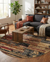Neptune Elegance Collection Area Rug - Triton Round Multi  lifestyle 24