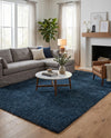 Alpine Plush Collection Area Rug -  Cortina (Marine Blue) Rectangle Marine Blue  lifestyle 9