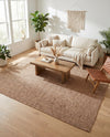Highland Woven Jute Collection Area Rug - Glenmore (Light Brown) Rectangle Light Brown  lifestyle 12
