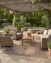 Patio Heritage Collection Area Rug -  Charleston (Beige) Rectangle Beige  lifestyle 16