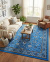 Isfahan Elegance Collection Area Rug - Naghsh-e Jahan (Dark Blue) Rectangle Dark Blue  lifestyle 24