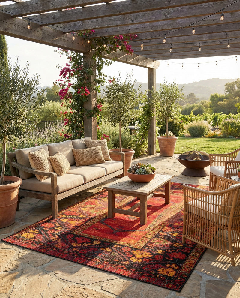 Safari Escape Rugs Collection Area Rug - Serengeti Rectangle Multi  lifestyle 45