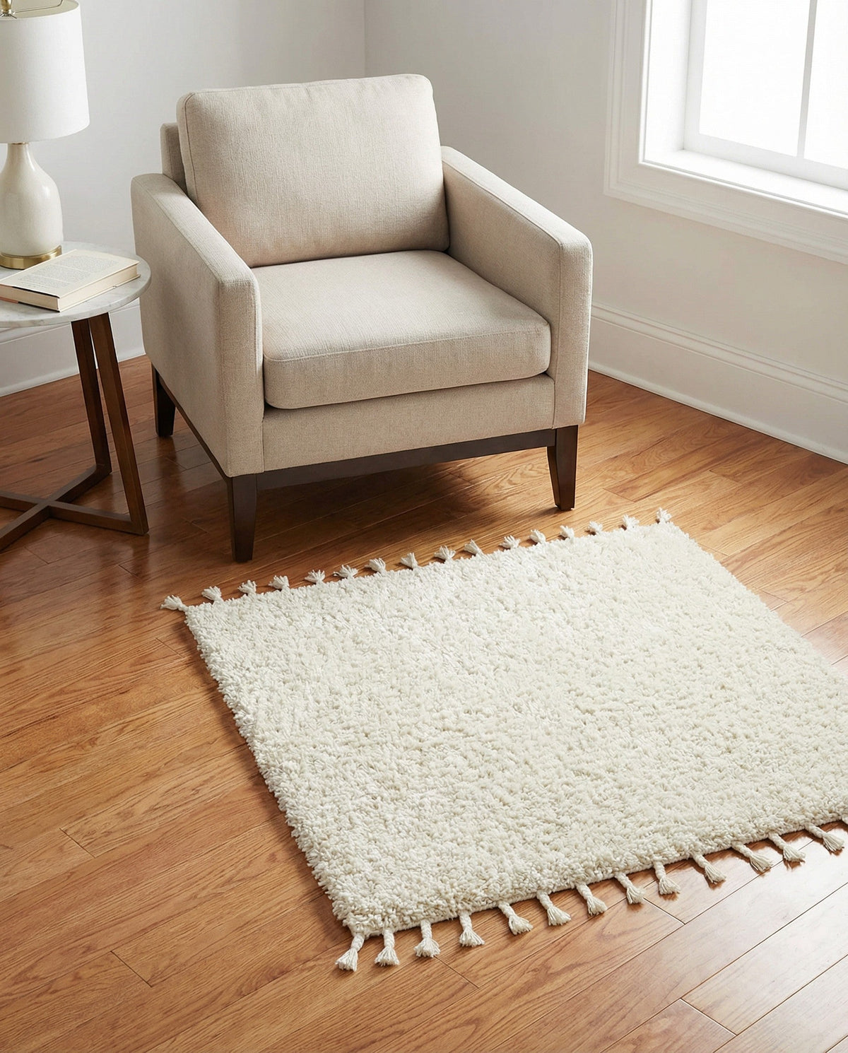 Cozy Cove Shag Collection Area Rug -  Harbor Square Ivory  lifestyle 103