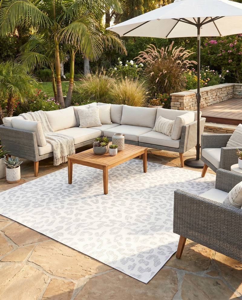 Savannah Escape Collection Area Rug -  Amazon (Ivory Gray) Square Ivory Gray  lifestyle 44