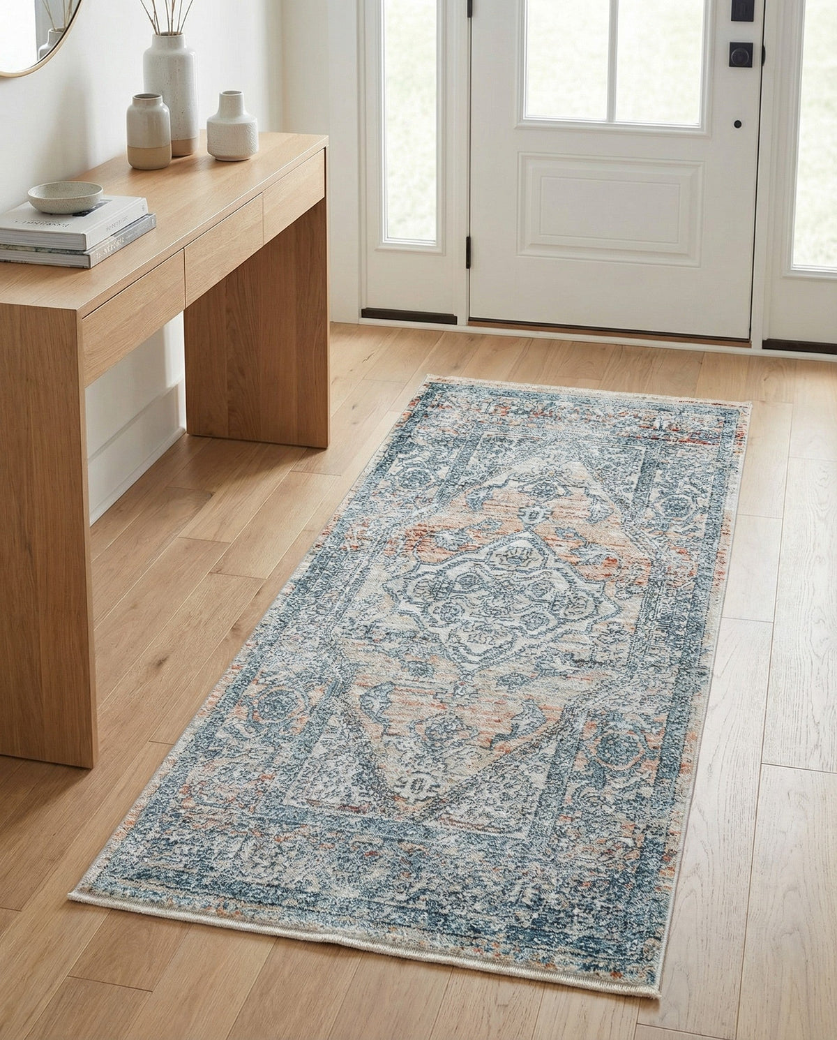 Coastal Haven Collection Area Rug -  Marina Runner Multi  lifestyle 220