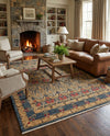 Chelsea Elegance Collection Area Rug -  Brompton (Navy Blue) Rectangle Navy Blue  lifestyle 50