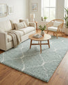 Casablanca Comfort Collection Area Rug -  Medina Rectangle Light Green  lifestyle 10