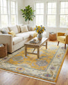 Arcadia Rugs Collection Area Rug - Eden (Yellow) Rectangle Yellow  lifestyle 26
