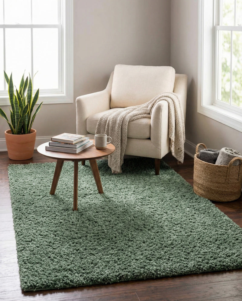 Alpine Plush Collection Area Rug -  Cortina (Sage) Rectangle Sage  lifestyle 7