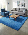 Plush Oasis Collection Area Rug - Serenity (Periwinkle Blue) Square Periwinkle Blue  lifestyle 34