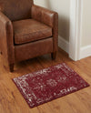 Riviera Elegance Collection Area Rug - Antibes (Burgundy) Rectangle Burgundy  lifestyle 29