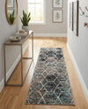 Trellis Mosaic Collection Area Rug - Arborville (Blue Multi) Runner Blue Multi  lifestyle 83