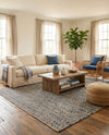 Osian Looms Collection Area Rug - Colaba Rectangle Navy Blue  lifestyle 14