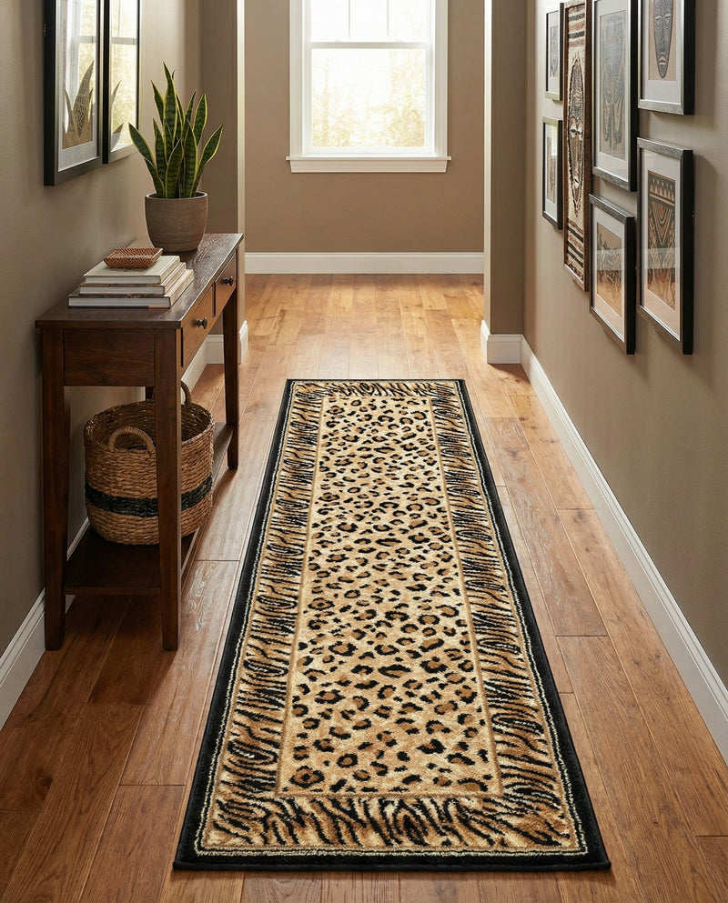 Savannah Sojourn Collection Area Rug -  Chobe Runner Light Brown  lifestyle 55