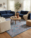 Zahara Oasis Collection Area Rug -  Marrakech Rectangle Blue  lifestyle 18