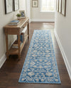 Charleston Elegance Collection Area Rug -  Seaport (Blue) Runner Blue  lifestyle 39