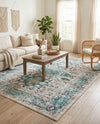 Laguna Sands Collection Area Rug -  Venice Rectangle Aqua Green  lifestyle 38