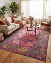 Maranta Collection Area Rug - Paramaribo Rectangle Pink  lifestyle 6